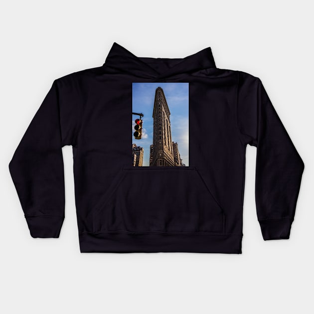 Flat Iron, New York, New York, USA Kids Hoodie by VickiWalsh